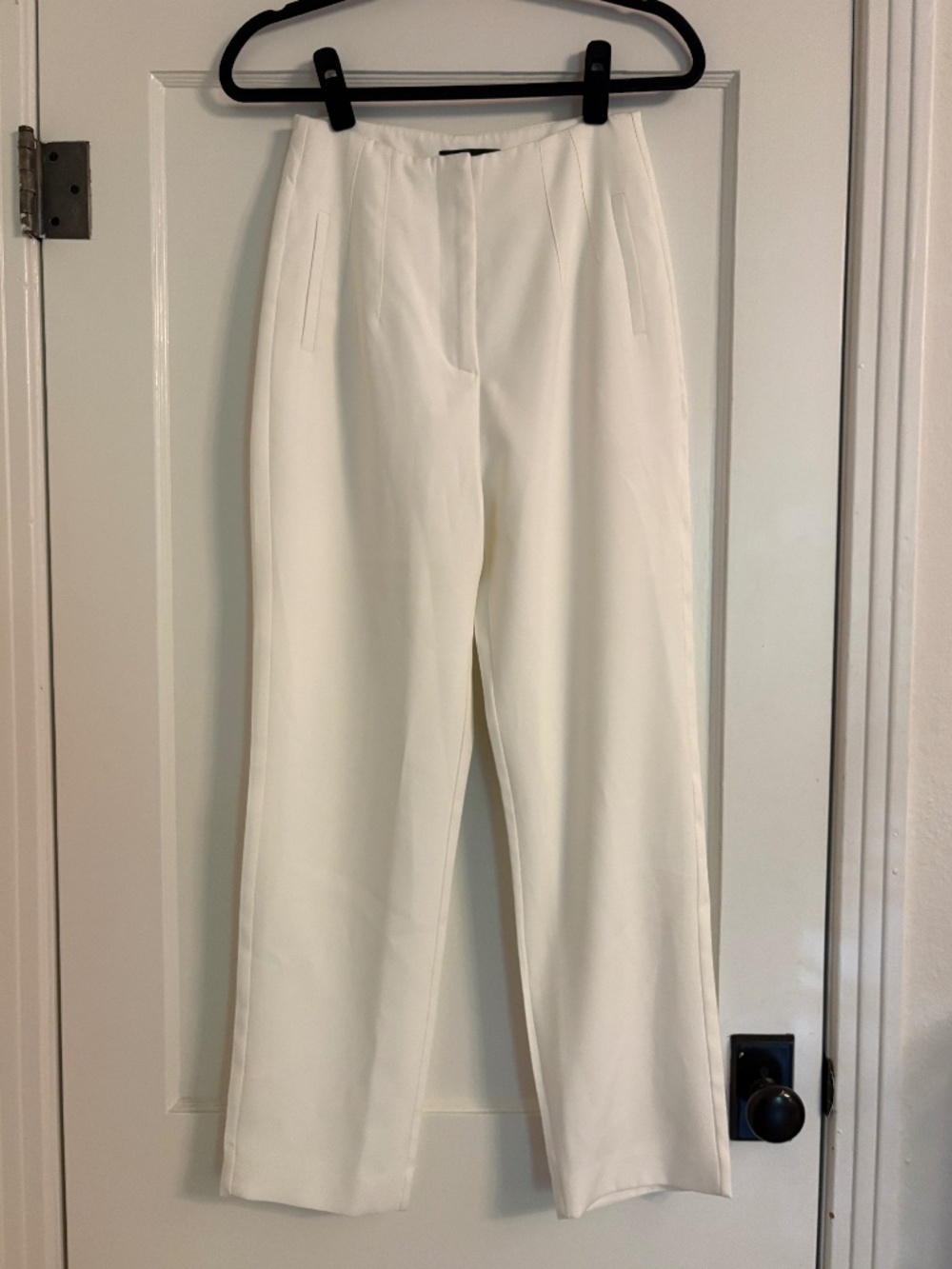 Lulus Build Your Dreams Ivory Straight Leg Trouser Pants